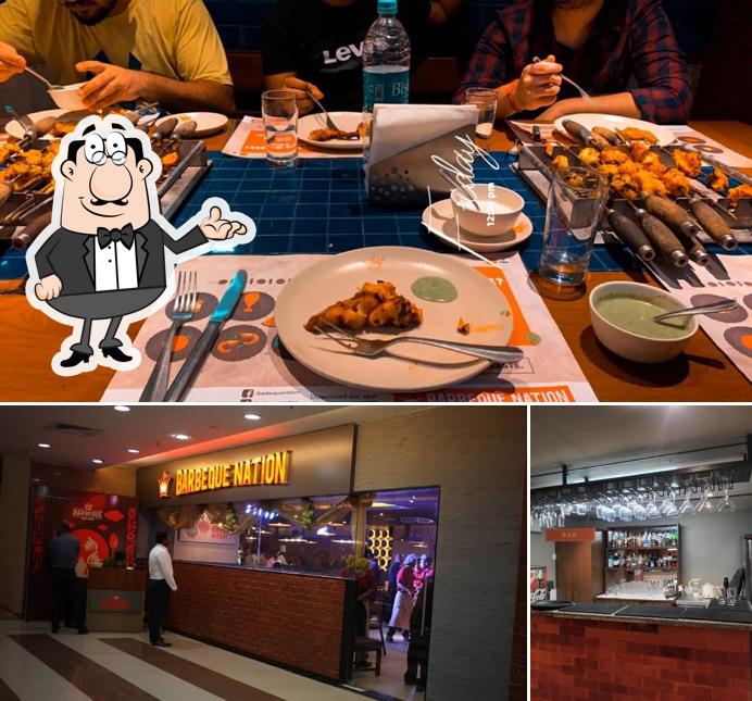 The interior of Barbeque Nation - Jammu