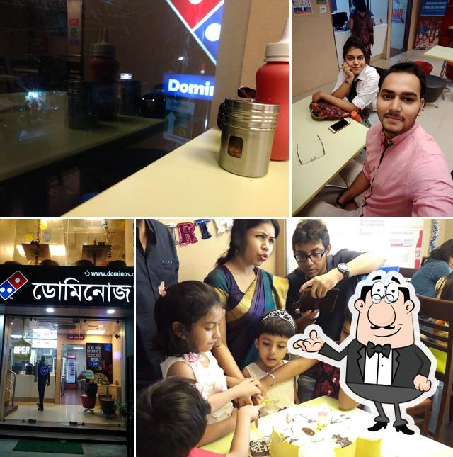 The interior of Domino's Pizza Sarada Pally, Kolkata