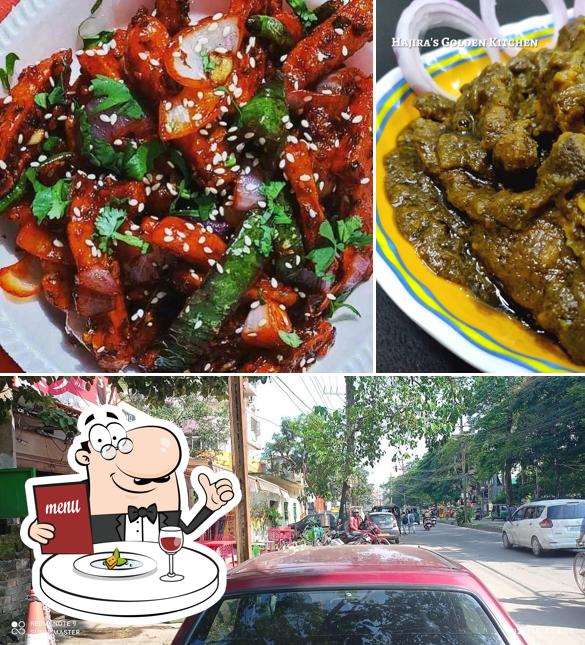 Among various things one can find food and exterior at Golden kitchen