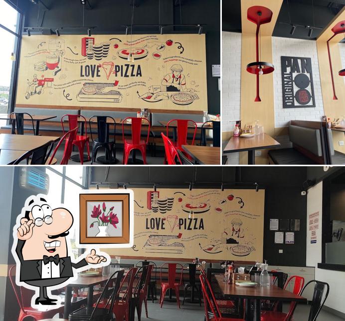The interior of Pizza Hut