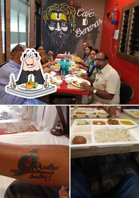 Among various things one can find food and interior at Cafe D Benaras