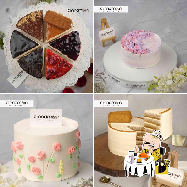 Food at Cinnamon Cafe & Bakery