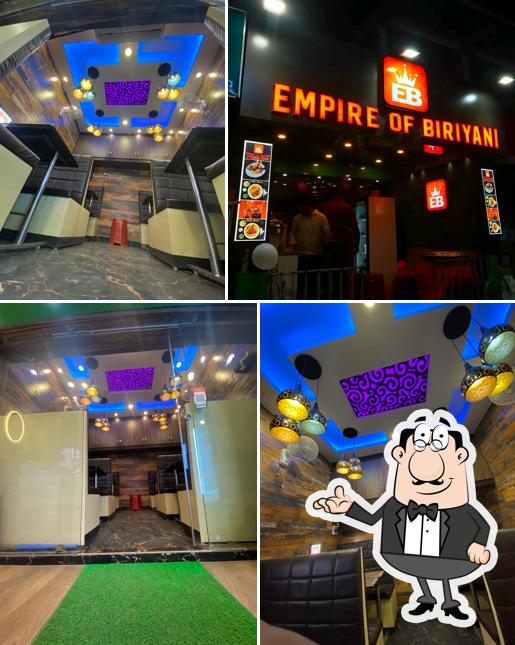 The interior of EMPIRE OF BIRIYANI