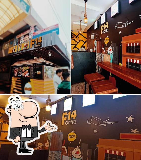 The interior of F14 caffe