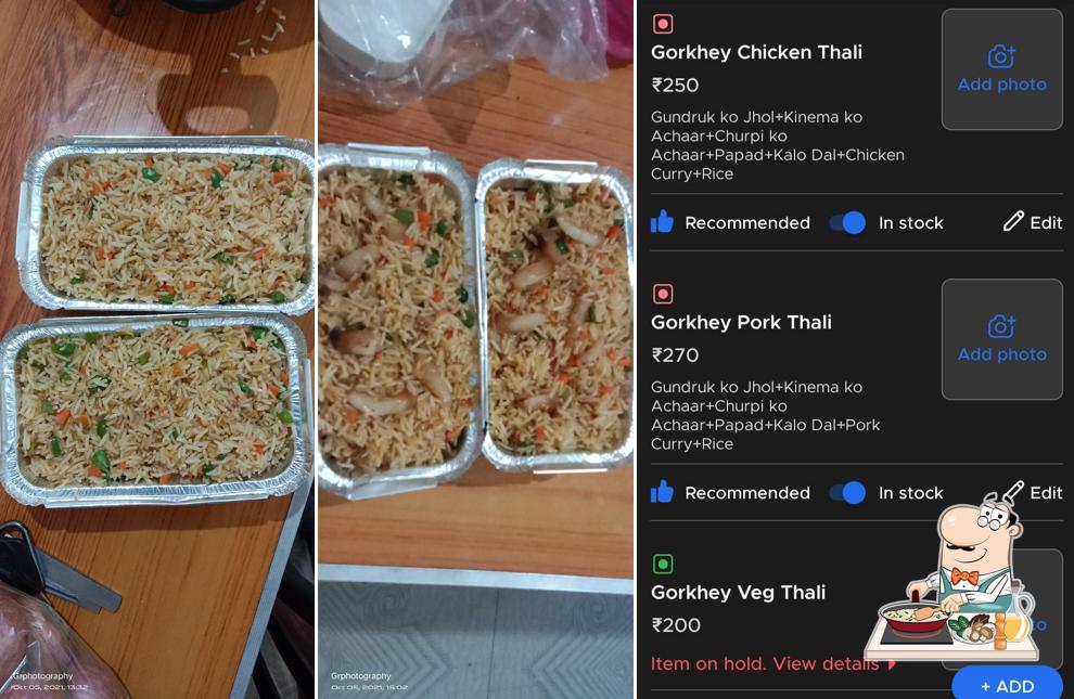Fried rice at Gorkha's kitchen