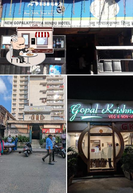 The exterior of Nilaya offline restaurant (Pure Veg)