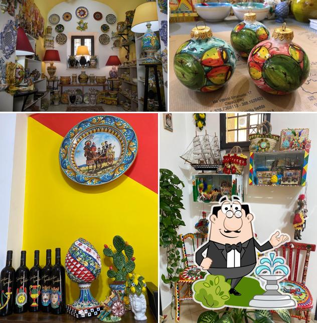 Gli esterni di Sicilia Bedda Shop Ceramiche di Caltagirone