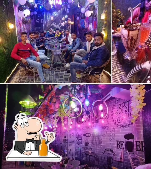 Enjoy a beverage at The food factory