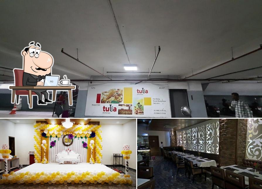 The restaurant's interior and birthday