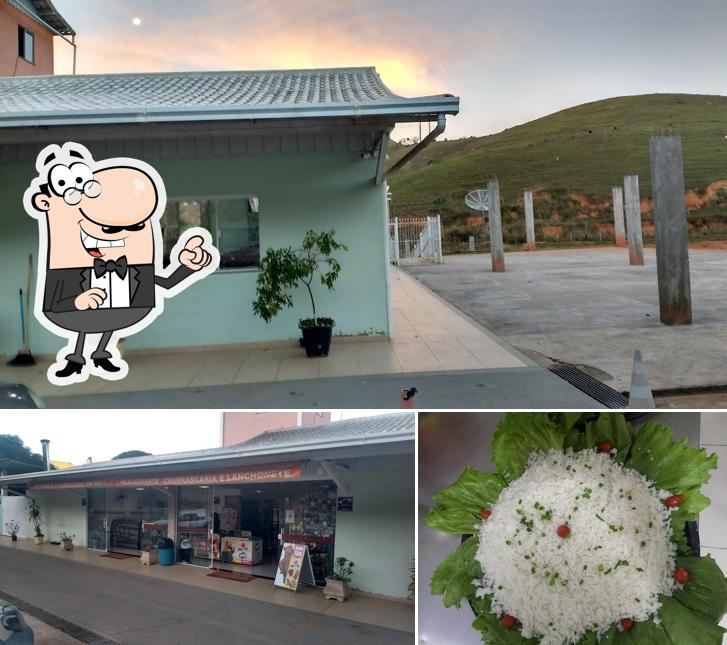 Dê uma olhada a foto apresentando exterior e comida no Churrascaria Top Grill