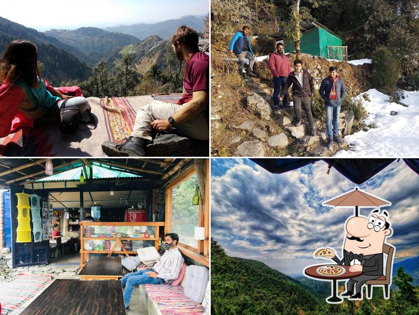 The outside part is an important feature of The Sunset Cafe