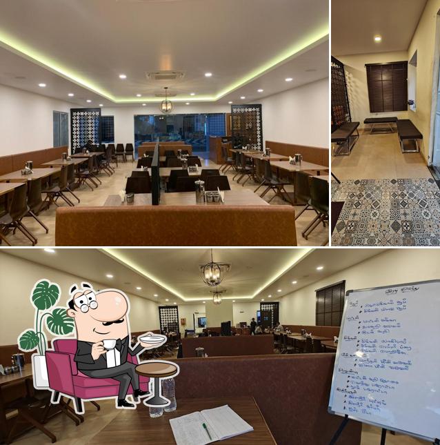 The interior of Covai ANGANAN Biriyani House