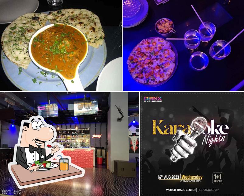 Among various things one can find food and exterior at DRINX Exchange - WTC, Kharadi