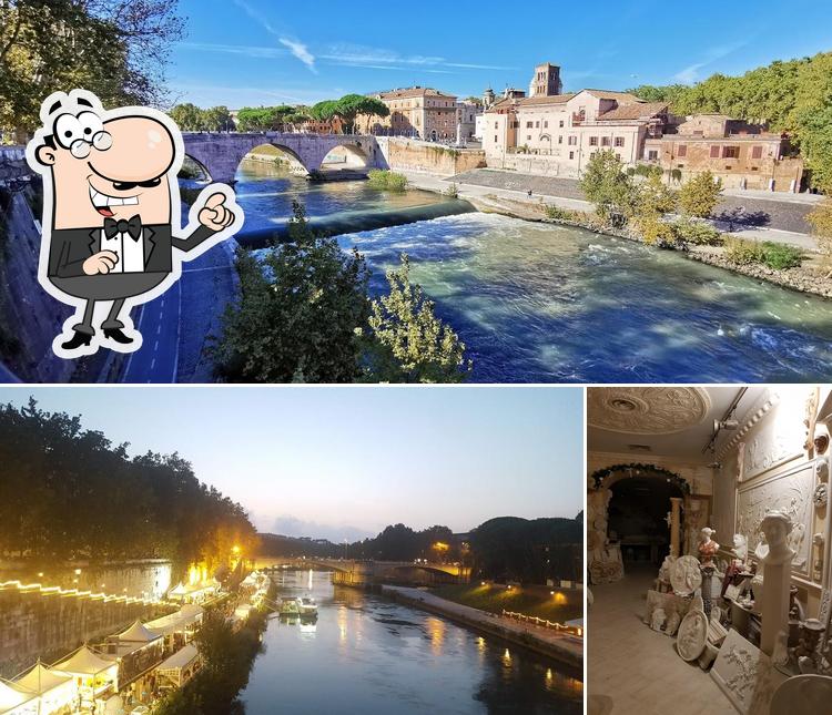 La esterno e interni del ristorante