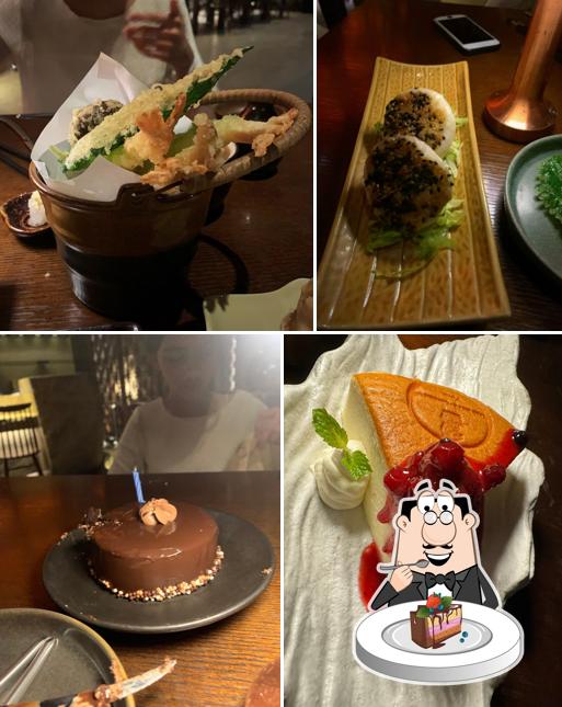 Chocolate cake at Ukiyo