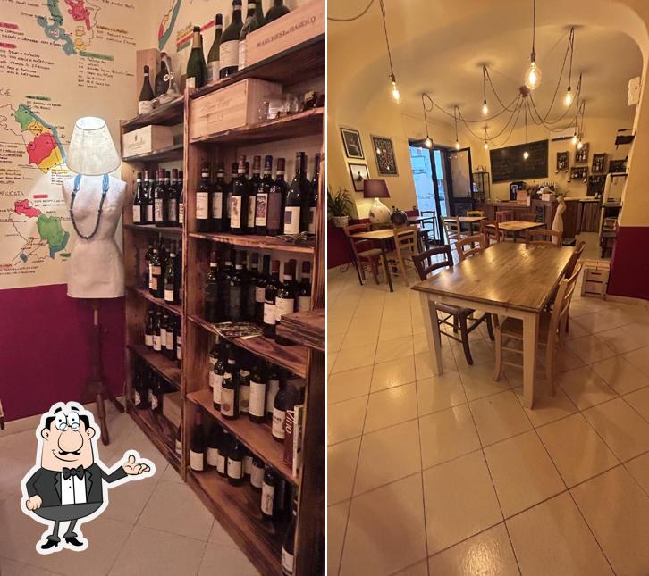 Gli interni di Taverna Dal Barton