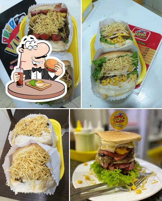 Hambúrguer em Vuno Lanches