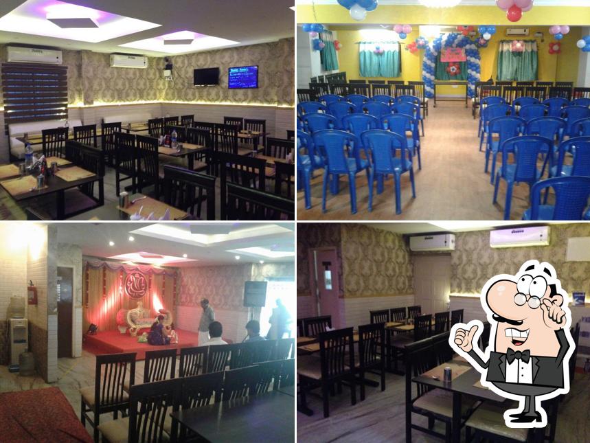 The interior of Golden Leaf Restaurant