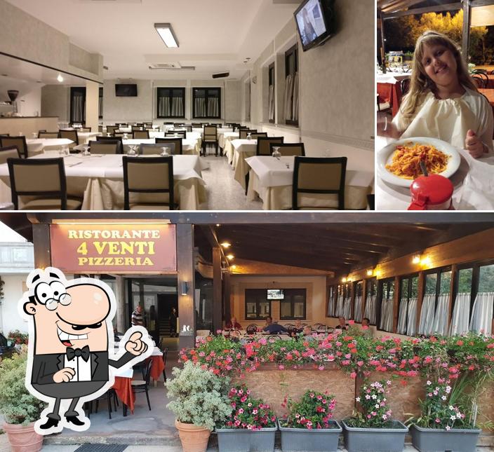 Gli interni di Pizzeria 4 Venti