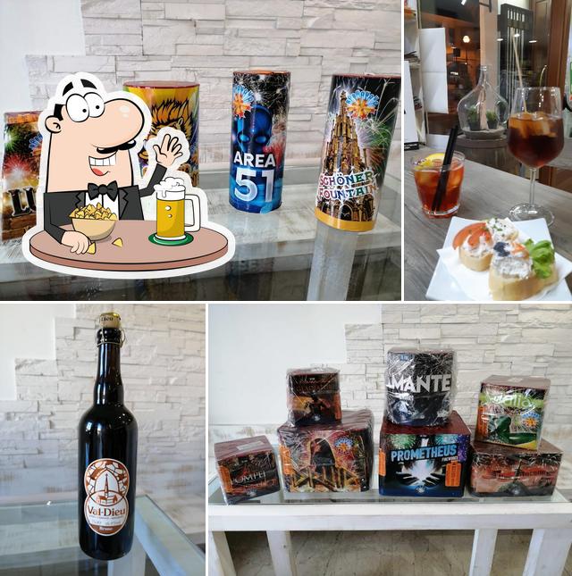 Puoi goderti un rinfrescante bicchiere di birra chiara o scura