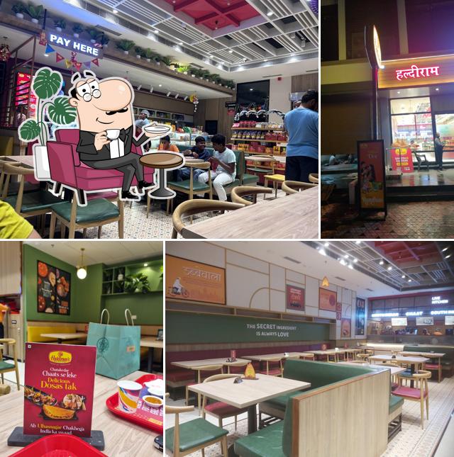 The interior of Haldiram's Mharal