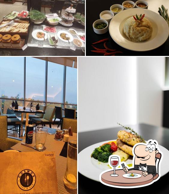 Among different things one can find food and interior at Cosmos Cafe & Bar - Fairfield By Marriott Among different things one can find food and interior at Cosmos Cafe & Bar - Fairfield By Marriott