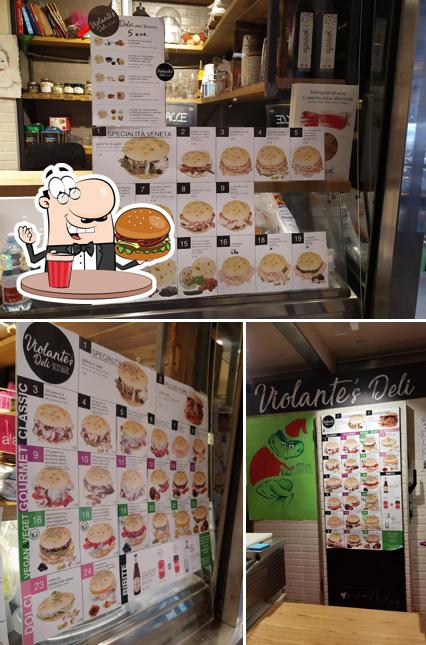 Ordina un hamburger a Violante's Deli