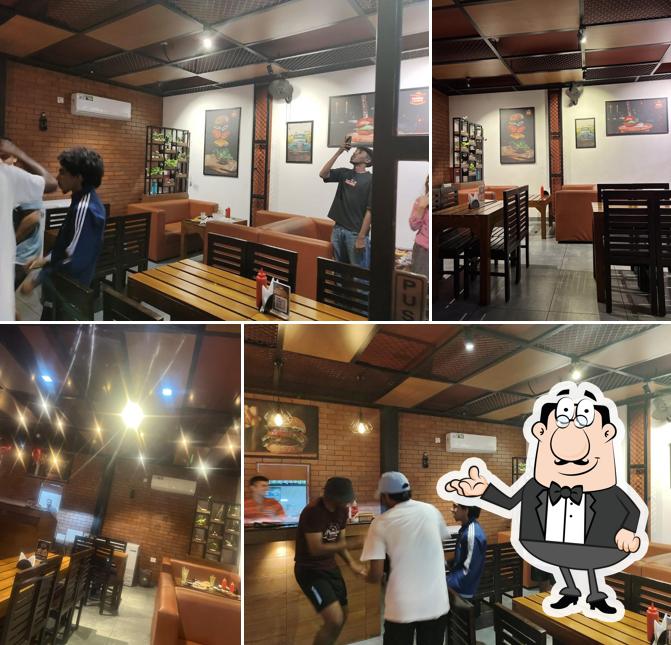 The interior of Burger lounge Sulthan bathery The interior of Burger lounge Sulthan bathery