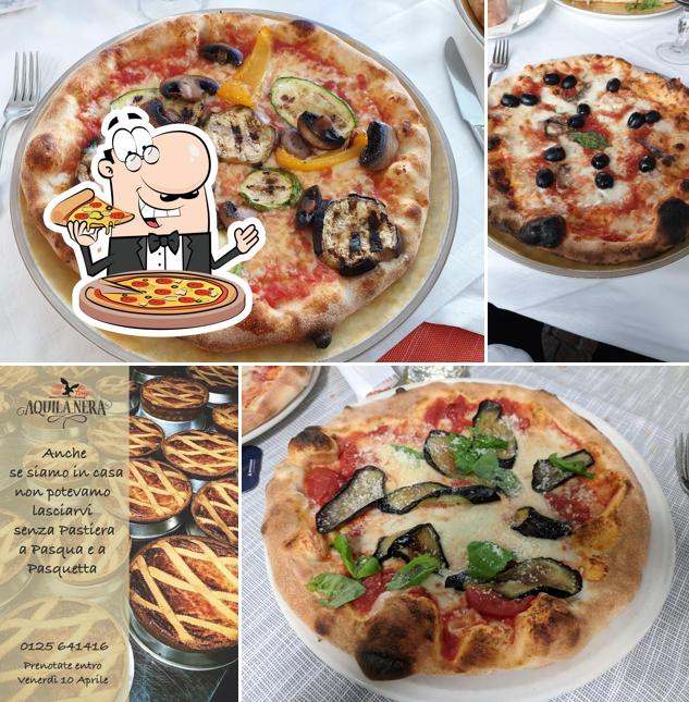 Scegli una pizza a Aquila Nera Ristorante