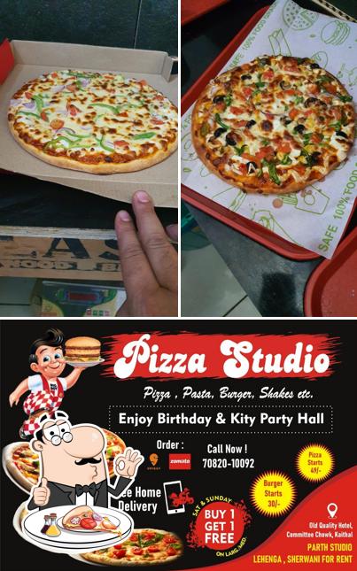 Try out pizza at Pizza Studio