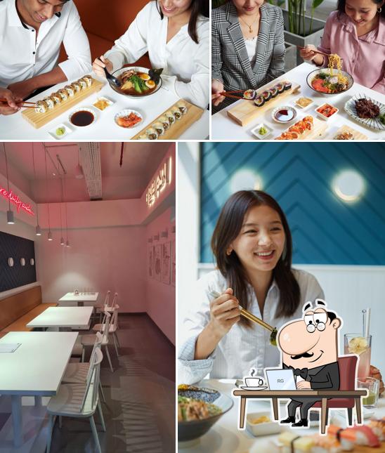 The interior of Daily Sushi - Embassy Manyata Business Park