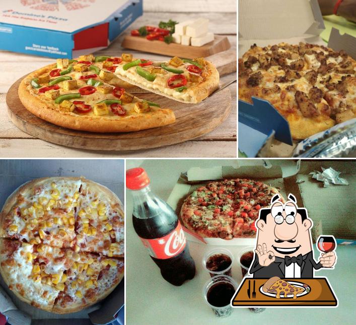 Pick pizza at Domino's Pizza Narayan Plaza, Lucknow