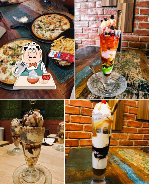 The Quench BP Angadi provides a range of desserts