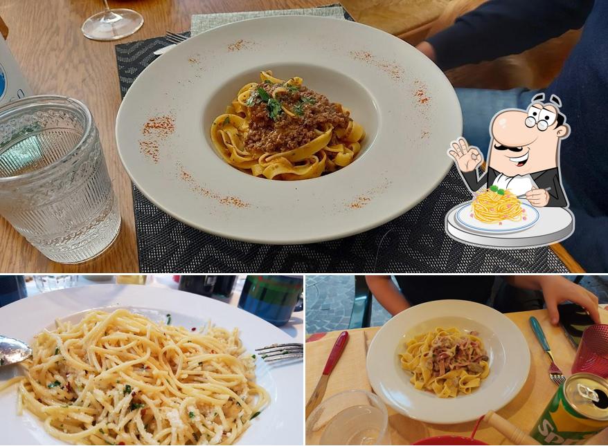 Spaghetti alla carbonara al Ristorante La Fontana a Levico