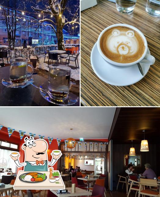 La cibo e interni del ristorante