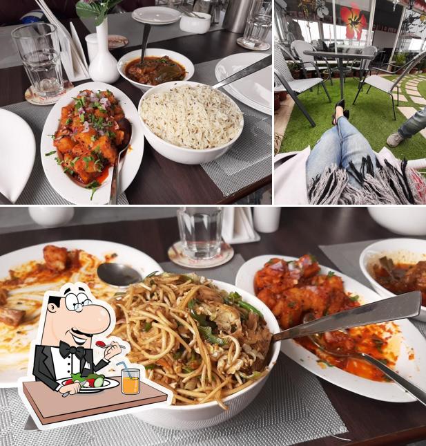 The picture of food and interior at Maya Restaurant