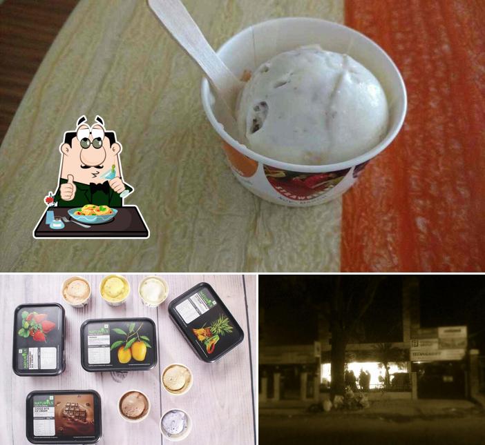 Naturals Ice Cream is distinguished by food and exterior