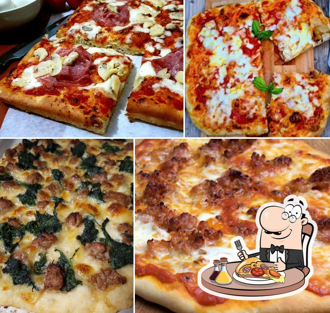 Scegli una pizza a Pizzeria Lago Lungo