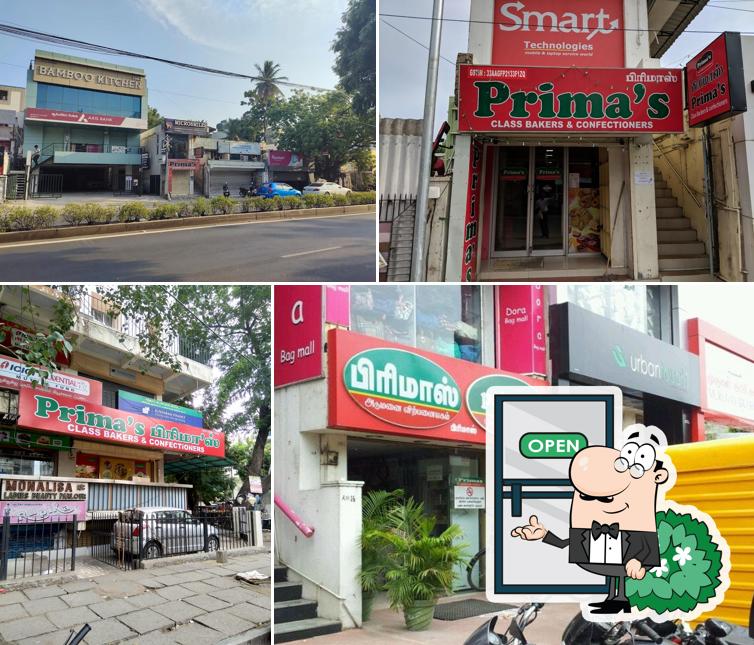 The exterior of Primas Bakery