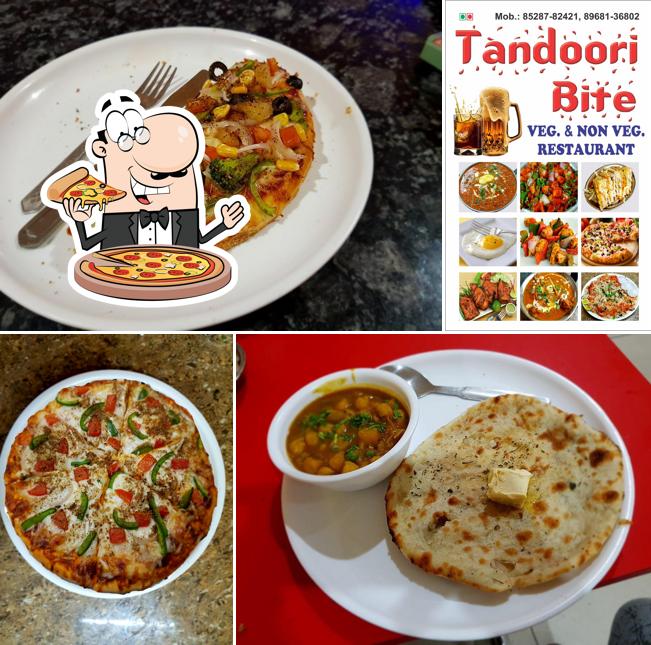 Try out pizza at Tandoori Bite