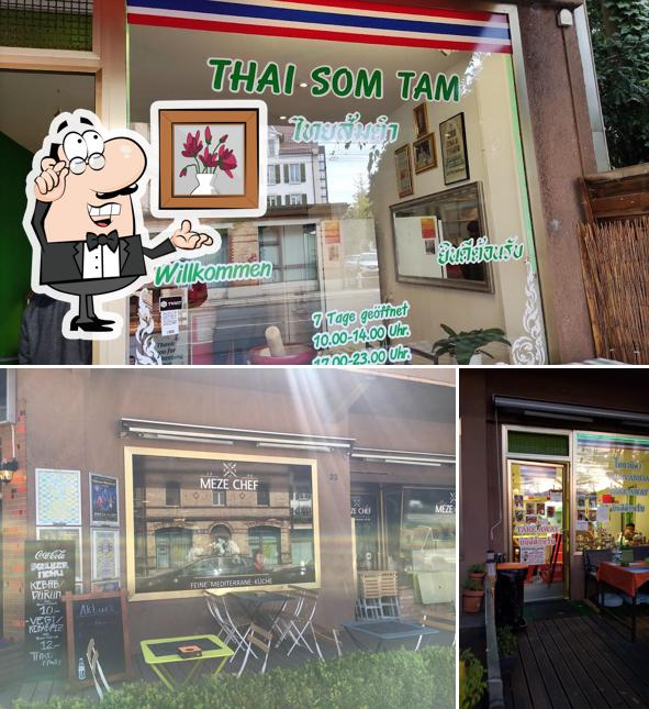 Gli interni di Thai Som Tam