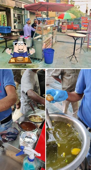 This is the image showing food and interior at Vinod Chat Bhandar