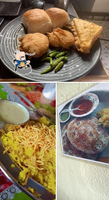 This is the picture displaying food and interior at Hotel Jay Balaji