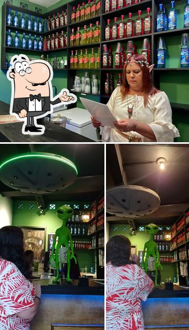 O interior do Bar e Pub Cogumelo Azul
