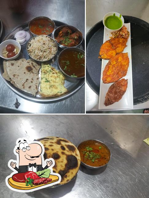 Get meat meals at Hotel Good Luck