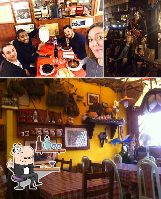 Gli interni di Osteria Sbarco dei Pirati
