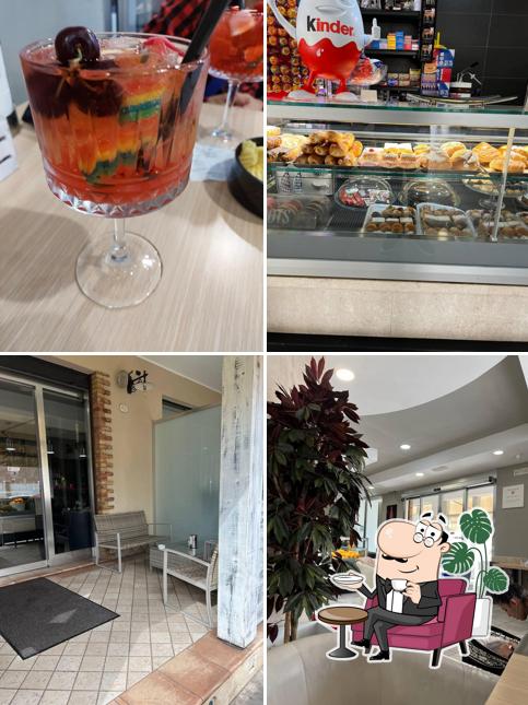 La interni e cibo del ristorante
