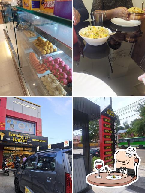 This is the image depicting food and exterior at Family Bakers & Restaurant