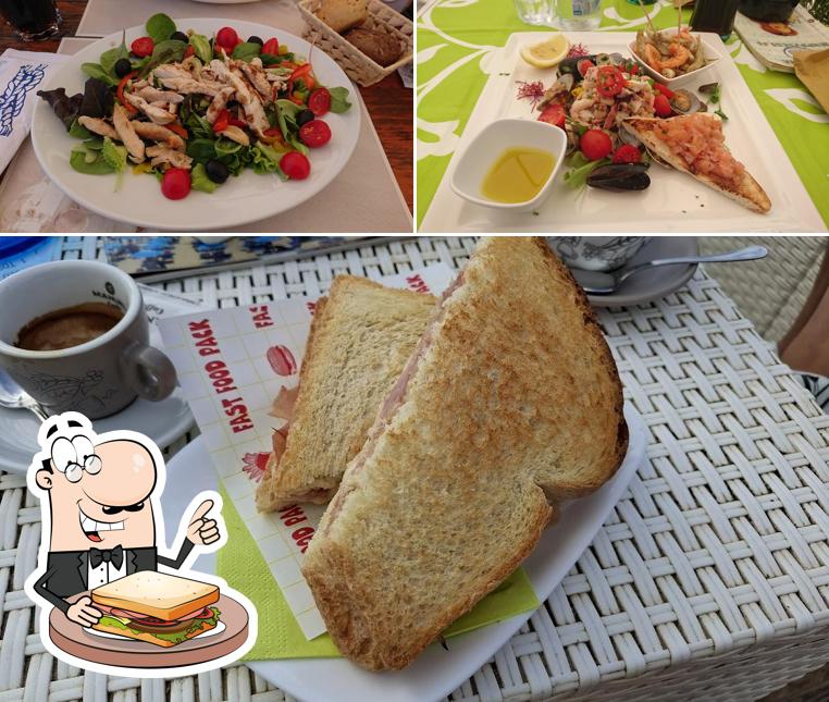 Toast al formaggio al Lido del sole