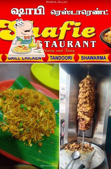 Food at Shafie restaurant